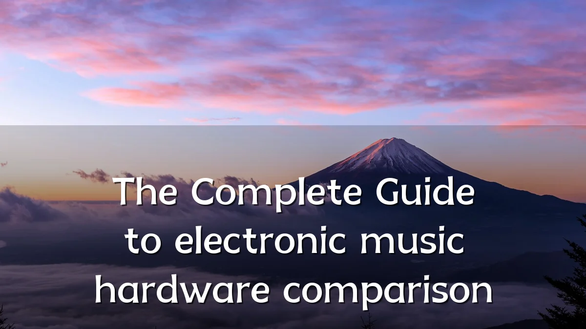 The Complete Guide to electronic music hardware comparison