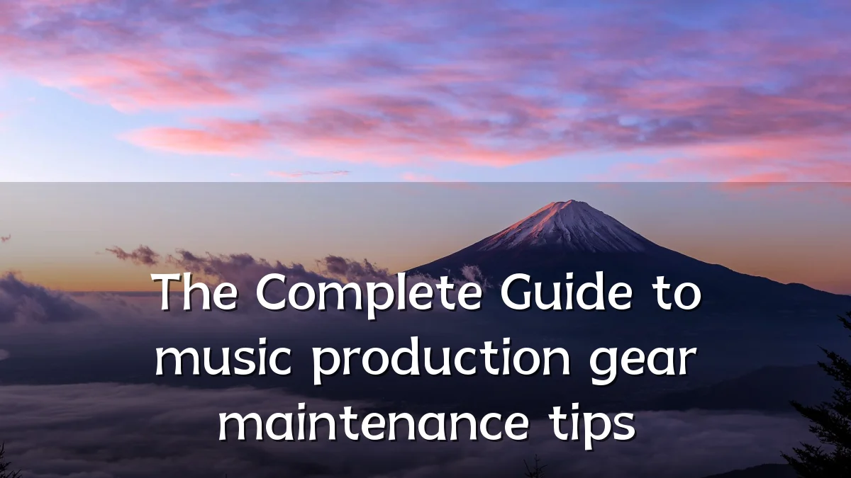 The Complete Guide to music production gear maintenance tips