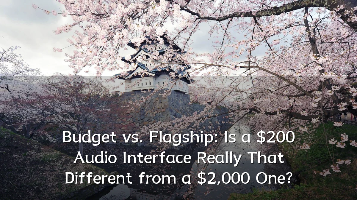 Budget vs. Flagship: Is a $200 Audio Interface Really That Different from a $2,000 One?