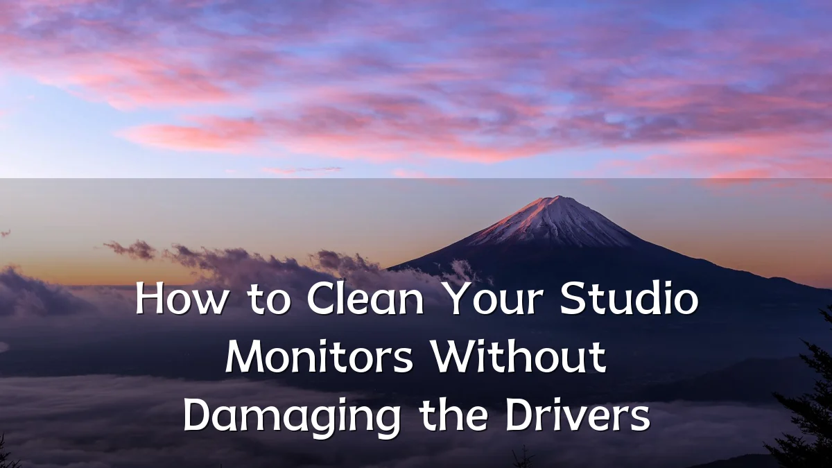 How to Clean Your Studio Monitors Without Damaging the Drivers