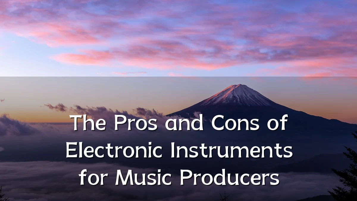 The Pros and Cons of Electronic Instruments for Music Producers