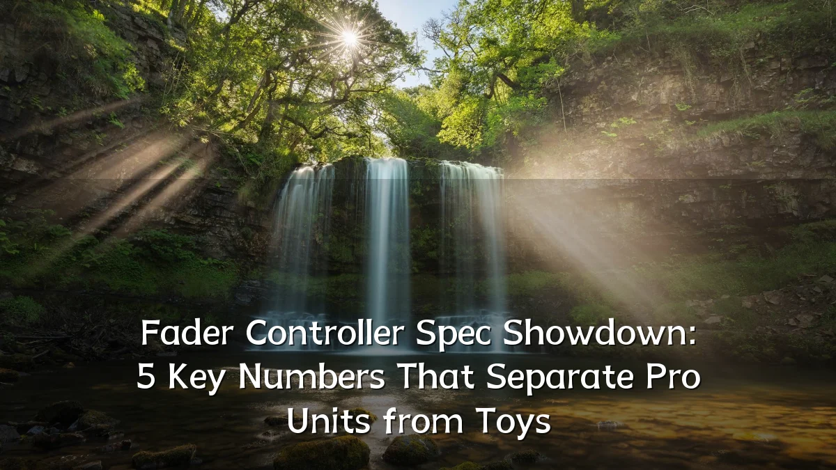 Fader Controller Spec Showdown: 5 Key Numbers That Separate Pro Units from Toys