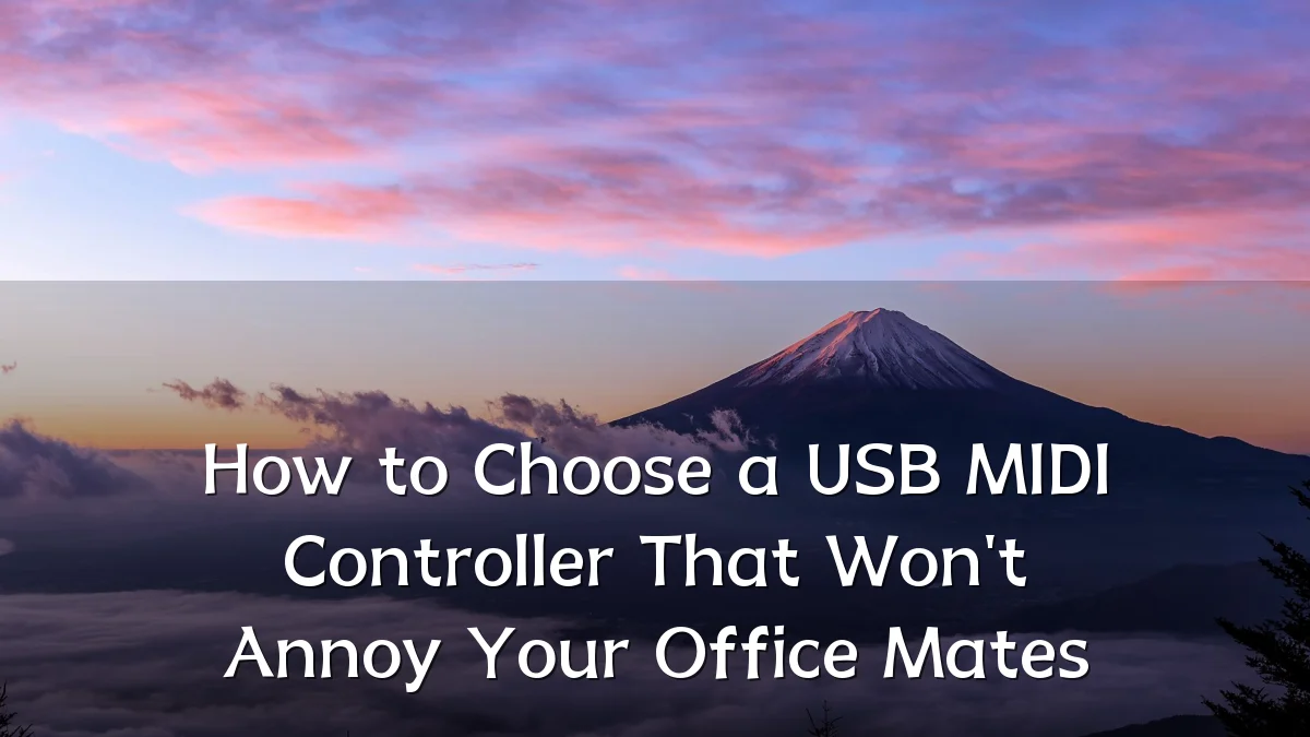 How to Choose a USB MIDI Controller That Won't Annoy Your Office Mates