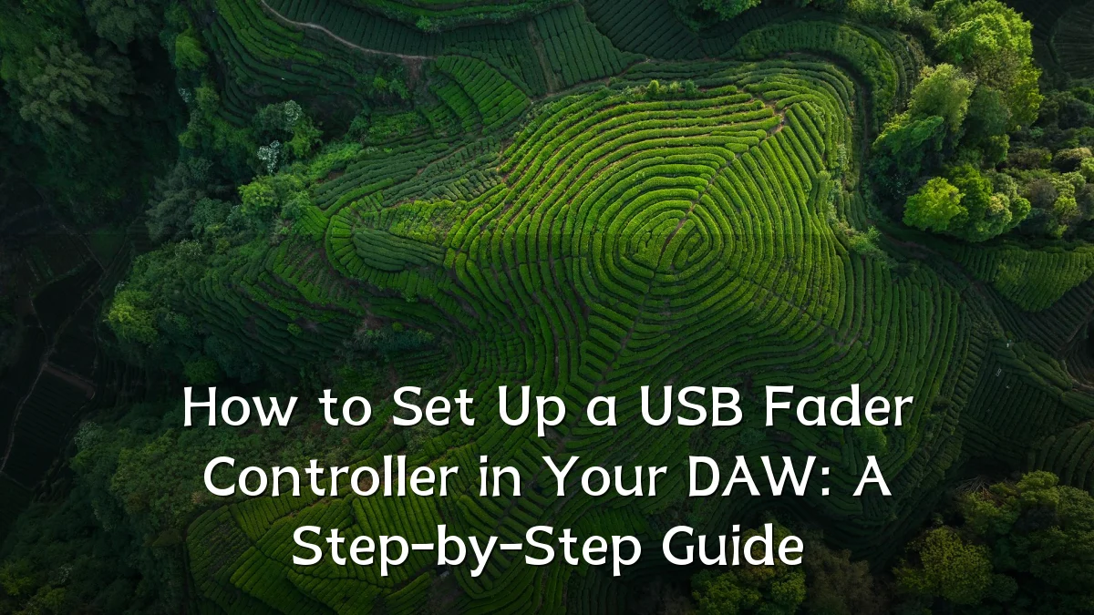 How to Set Up a USB Fader Controller in Your DAW: A Step-by-Step Guide